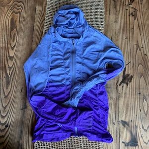 Athleta ombré scrunch zip up